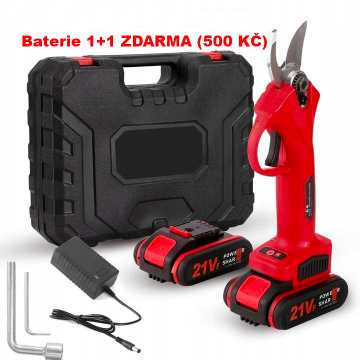 AKU zahradní nůžky 30MM 15000mAh + náhradní baterie